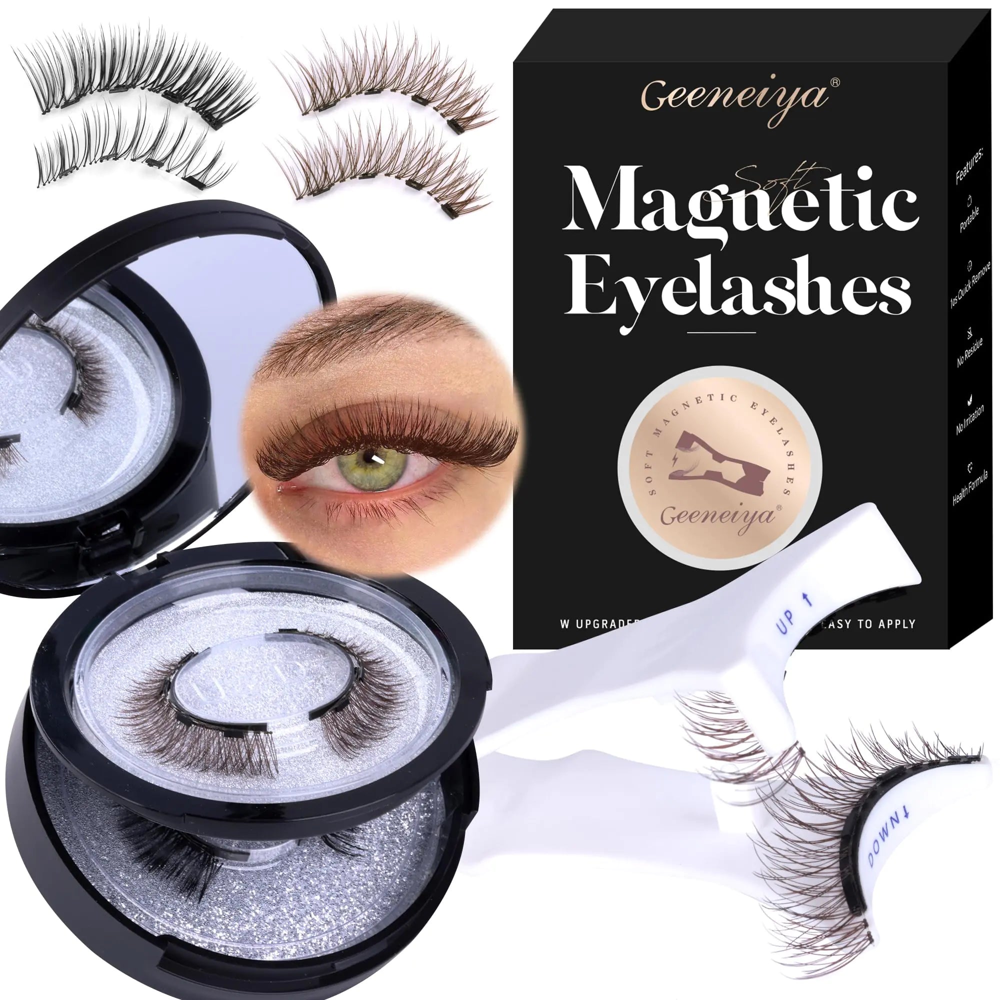 Lash & Eye Set;- Shop lashes, eyeliners, palettes, mascara & brow kits made for Gen Z. Includes magnetic lashes, shimmer eyeshadow, cat-eye tools & clean glam accessories trending on TikTok