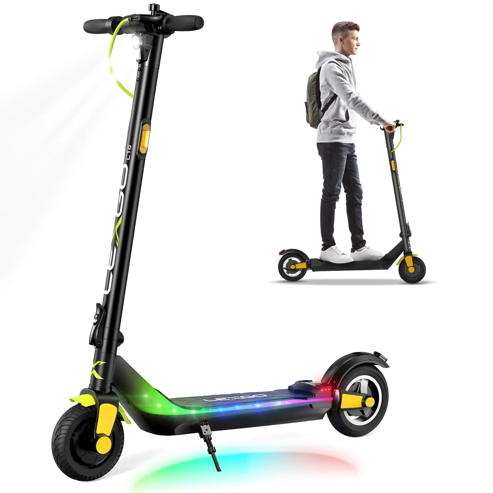 Gen Z riders cruising with LED hoverboards, electric scooters, and viral campus ride-ons for modern green mobility.